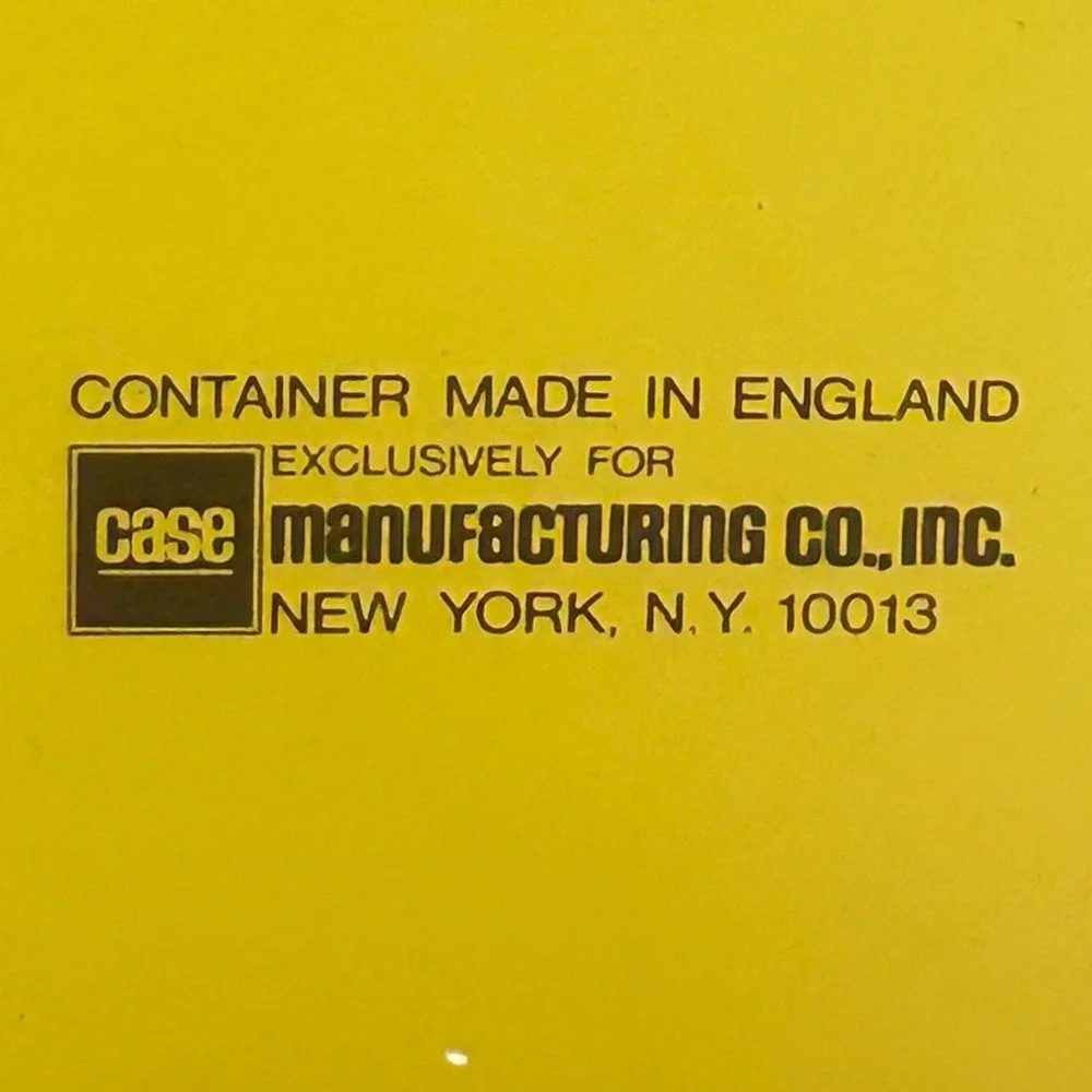 Della Real Casa Vintage Pasta Tin Case Mfg Co. Made in England‎ Metal Canister